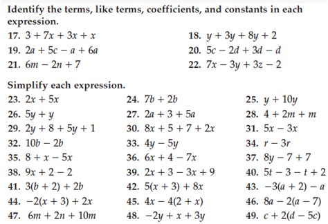 what is pre algebra examples