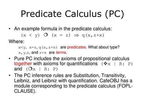 what is predicate calculus