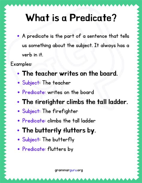 what is predicate in clause