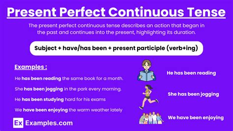 what is present perfect continuous tense example 15