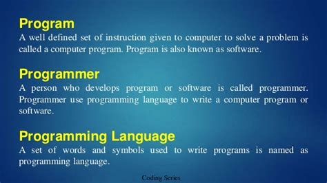 what is problem definition in programming