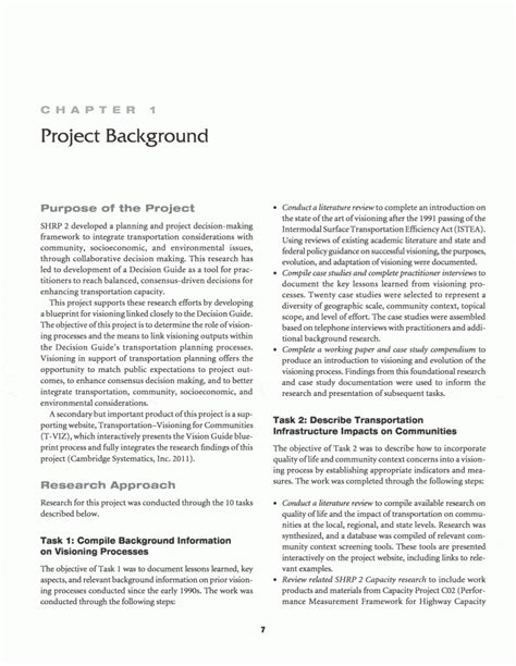 what is project background in project proposal