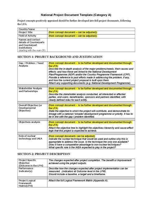 what is project concept note