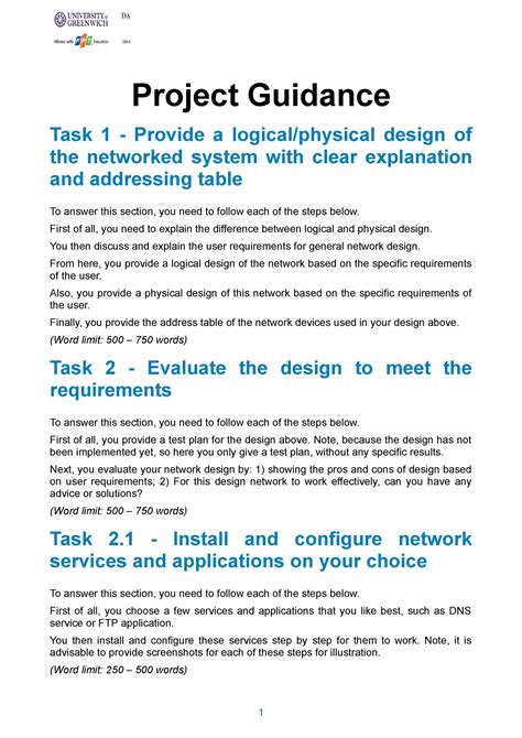 what is project guidance