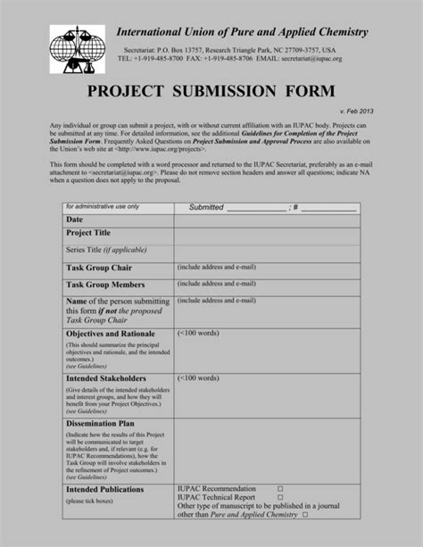 what is project submission