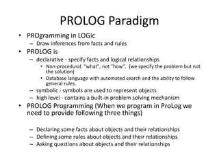 what is prolog in artificial intelligence