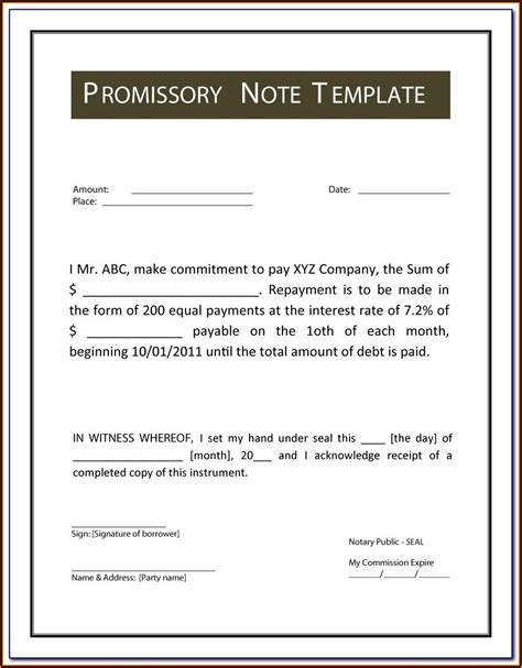 what is promissory note with example in india