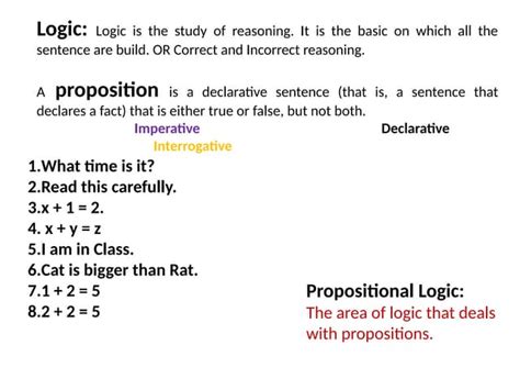 what is proposition in discrete structure