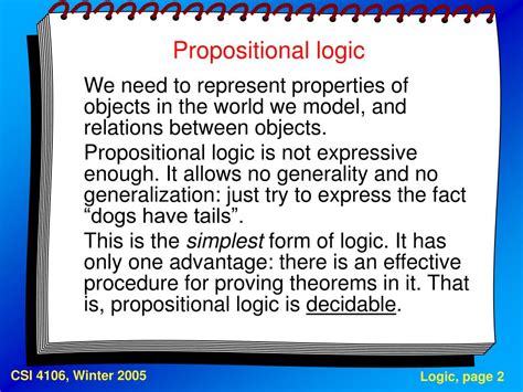 what is propositional logic and how is it used in knowledge representation