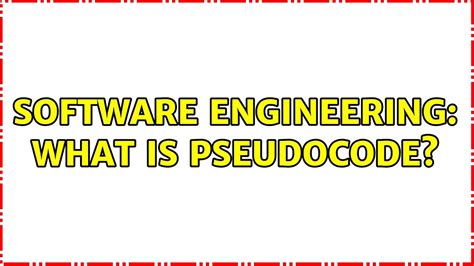 what is pseudo code in software engineering