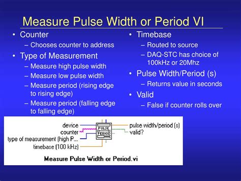what is pulse width measured in