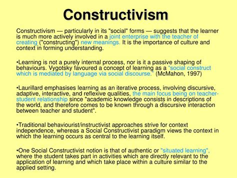 what is radical constructivism in simple terms