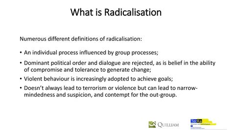 what is radicalisation in simple terms