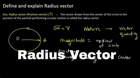 what is radius vector in physics