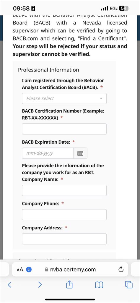 what is rbt certification number