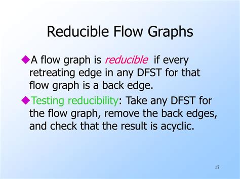 what is reducible flow graph explain with example