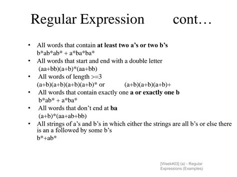 what is regular expression in automata with examples