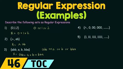 what is regular expression with example
