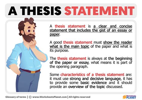 what is required for a thesis statement