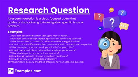 what is research questions examples