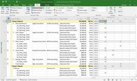 what is resource pool in ms project