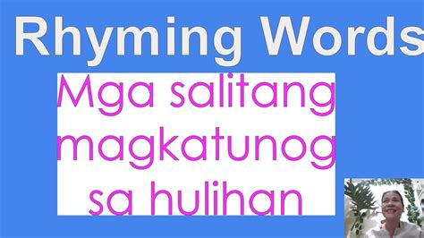 what is rhyming words in tagalog
