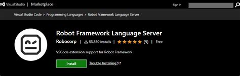what is robot framework language server