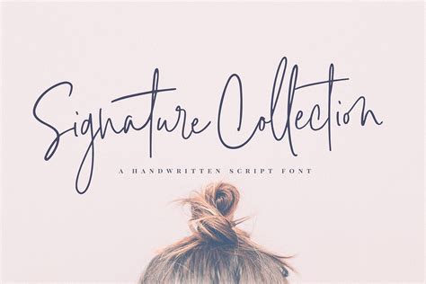 what is script font signature