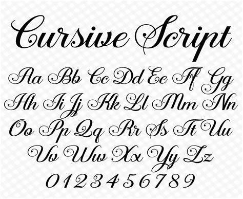 what is script writing font