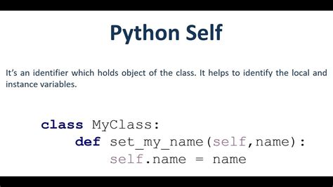 what is self. in python