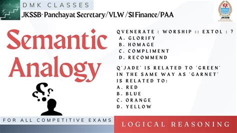 what is semantic analogy in reasoning