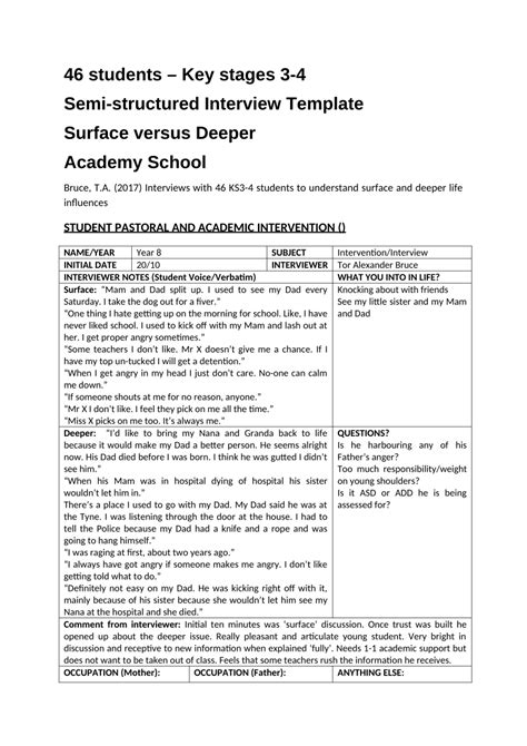 what is semi structured interview pdf