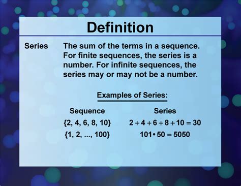 what is sequence and series in mathematics