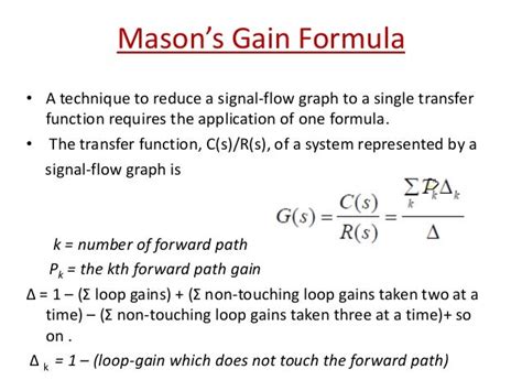 what is signal flow graph and mason's gain formula