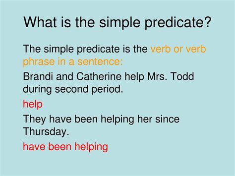 what is simple predicate examples