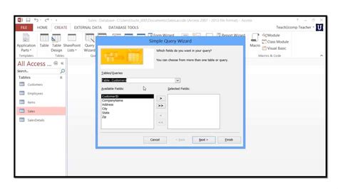 what is simple query wizard in access