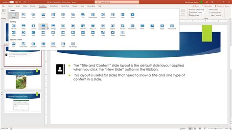 what is slide transition and animation in powerpoint