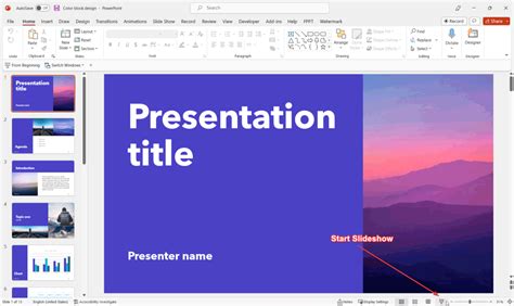 what is slideshow powerpoint presentation
