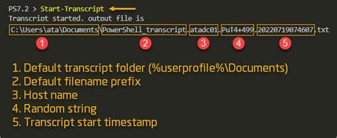 what is start transcript