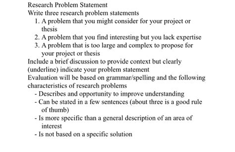 what is statement of the problem in research sample