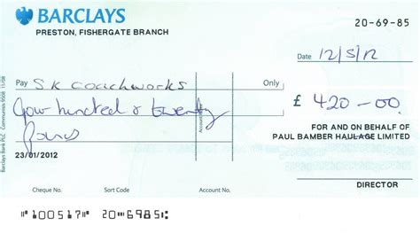 what is statement reference on a cheque barclays uk