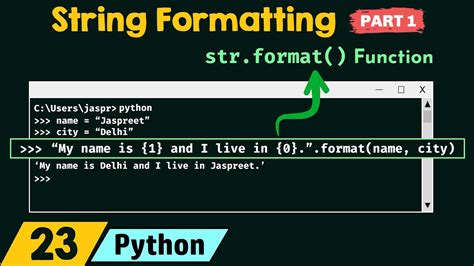 what is string formatting in python
