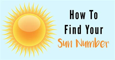 what is sunshine number