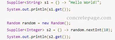 what is supplier in java 8