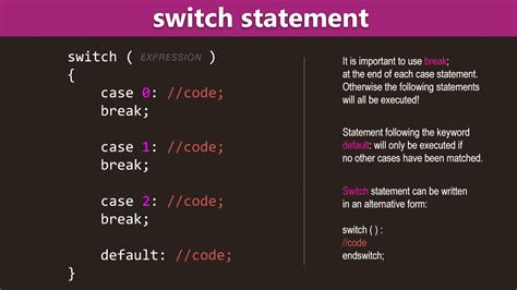what is switch case statement in php