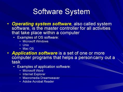 what is system software give some examples