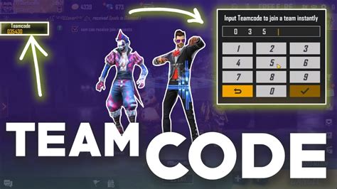 what is team code in free fire
