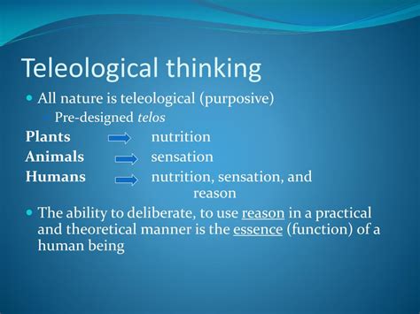 what is teleological theory with example