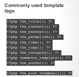 what is template tag in wordpress