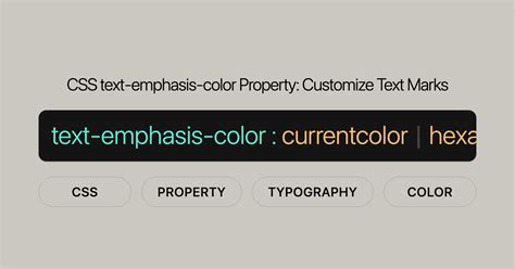 what is text emphasis in css